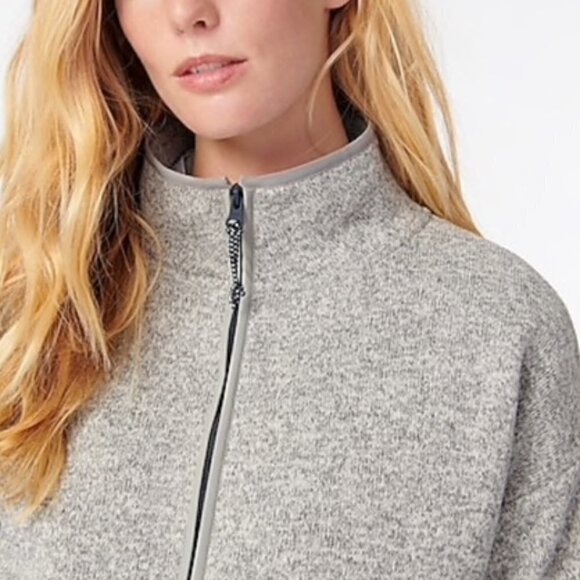 J. Crew Polartec Sherpa Fleece Pocket Pullover Grey‎ XXS - Picture 5 of 9